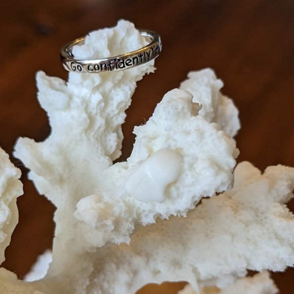 Sterling silver ring - "Go confidently..." - Picture 10 of 10